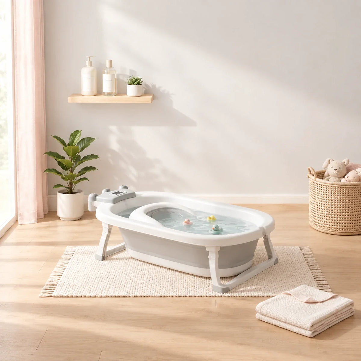 Baignoires bébé pliable grise  Image