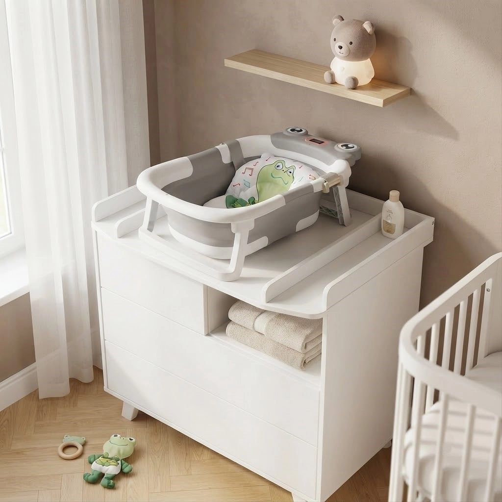 Baignoire Bébé Pliable Coâ (Gris) lifestyle