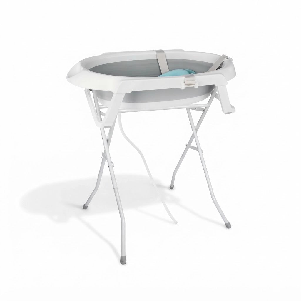 Baignoire Bébé Pliable Luna avec Support (Gris)