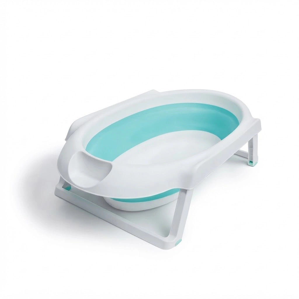 Baignoire Bébé Pliable Luna avec Support (Vert)