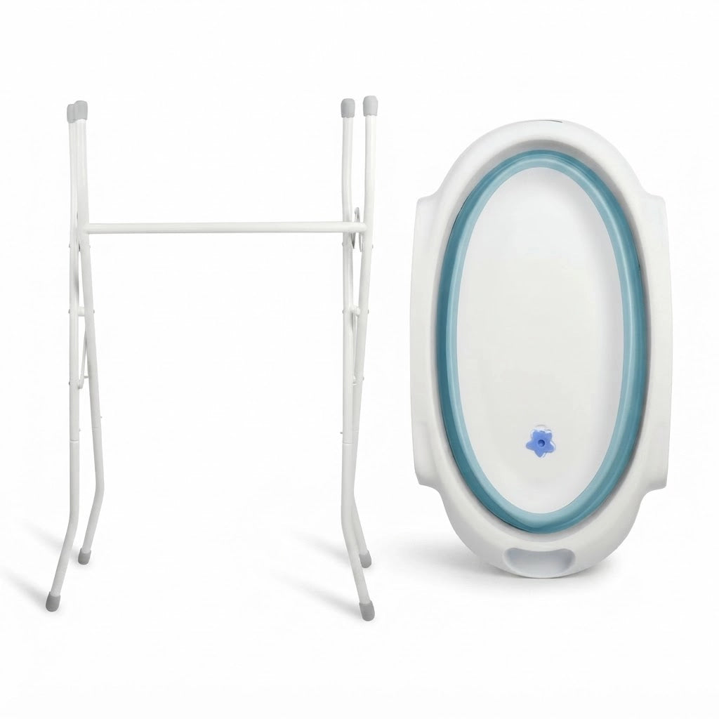 Baignoire Bébé Pliable Luna avec Support (Vert)