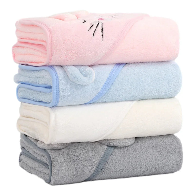 Cape de Bain Bébé Câlin (Chat Rose) couleurs