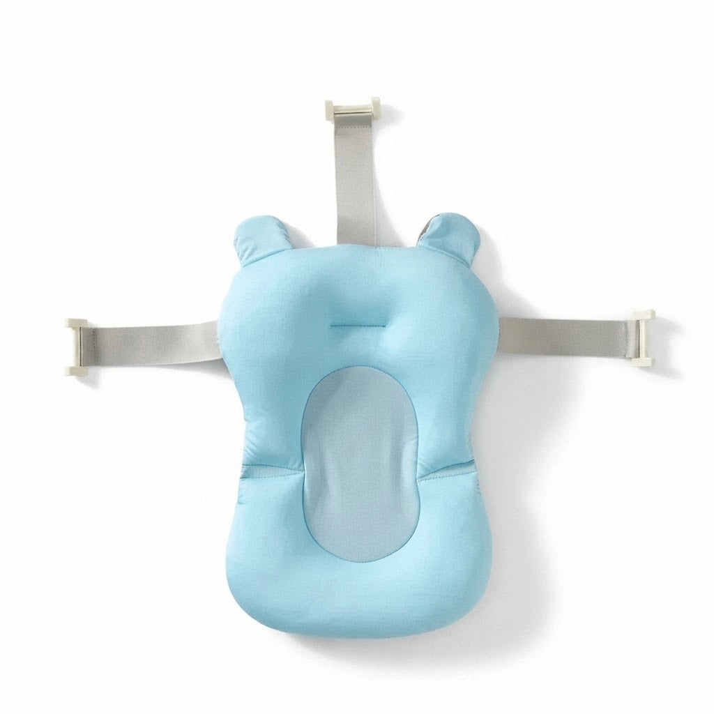 Coussin de bain bébé antidérapant (Bleu) studio