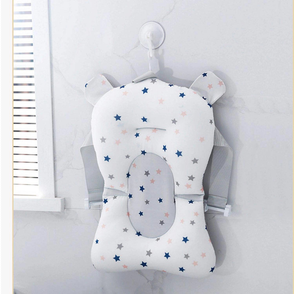 Coussin de bain bébé antidérapant (Étoile Blanche)