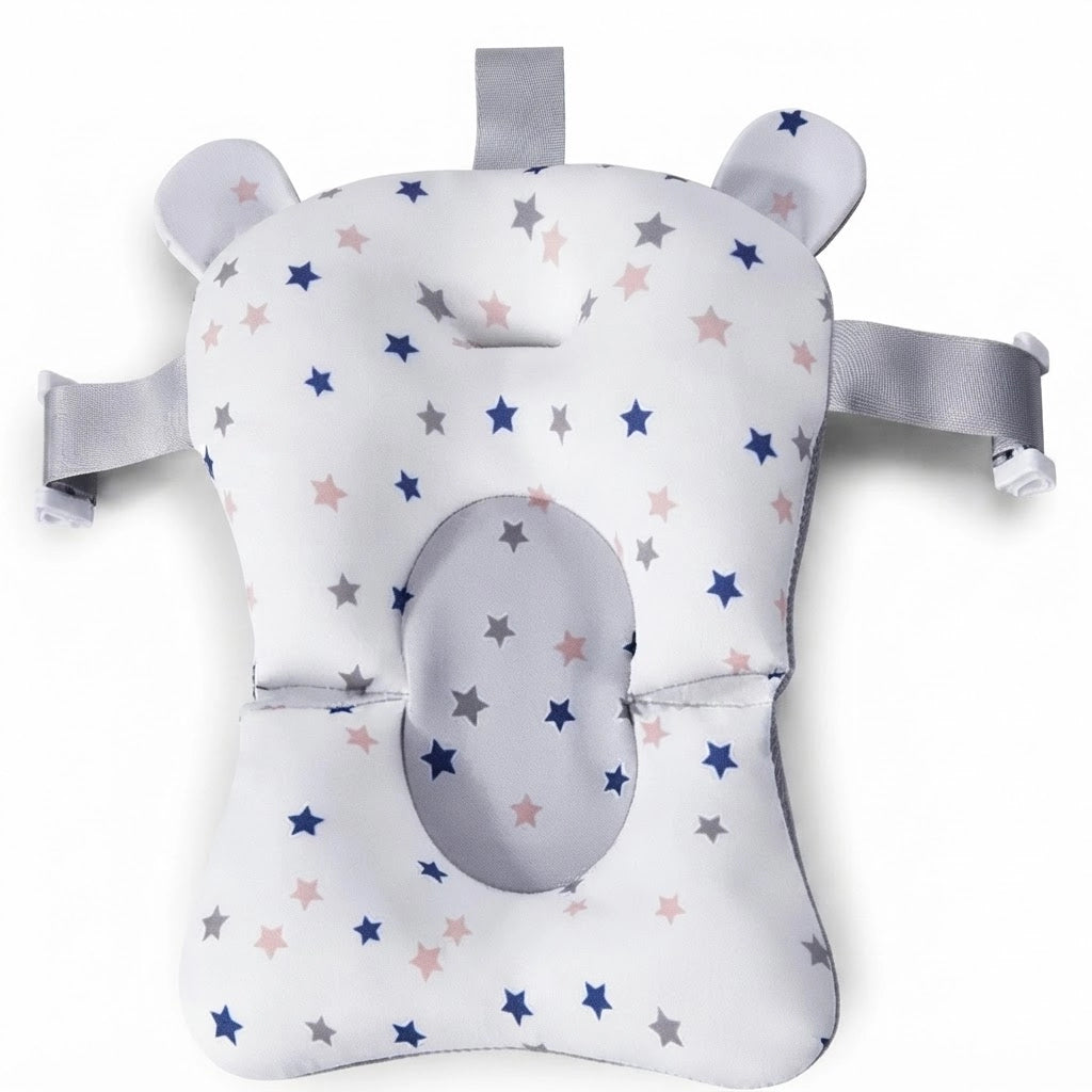 Coussin de bain bébé antidérapant (Étoile Blanche)