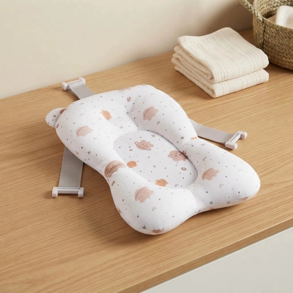Coussin de bain bébé antidérapant (Ours Brun)