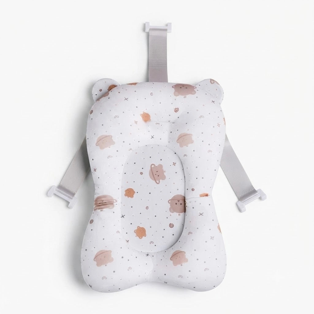Coussin de bain bébé antidérapant (Ours Brun) studio