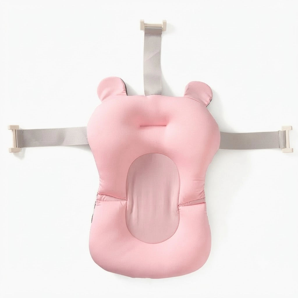 Coussin de bain bébé antidérapant (rose) studio