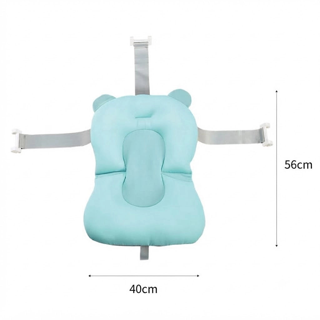Coussin de bain bébé antidérapant (Bleu) studio