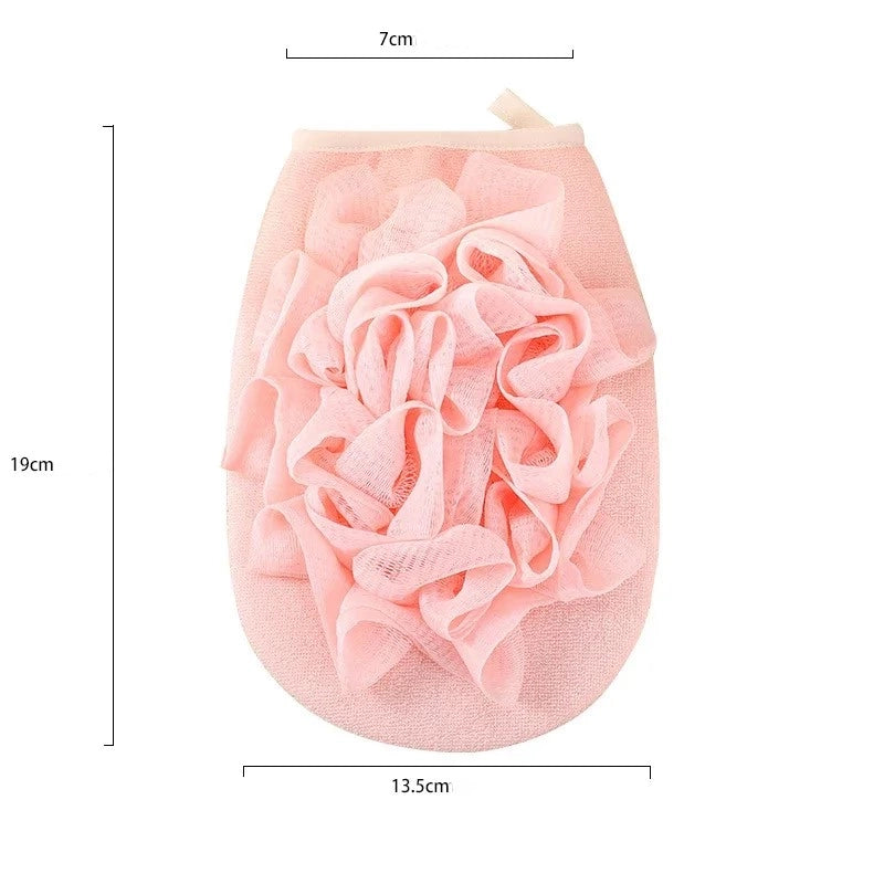 Gant de Bain Bébé PE Maille Fine et Douce - Nuage Gris