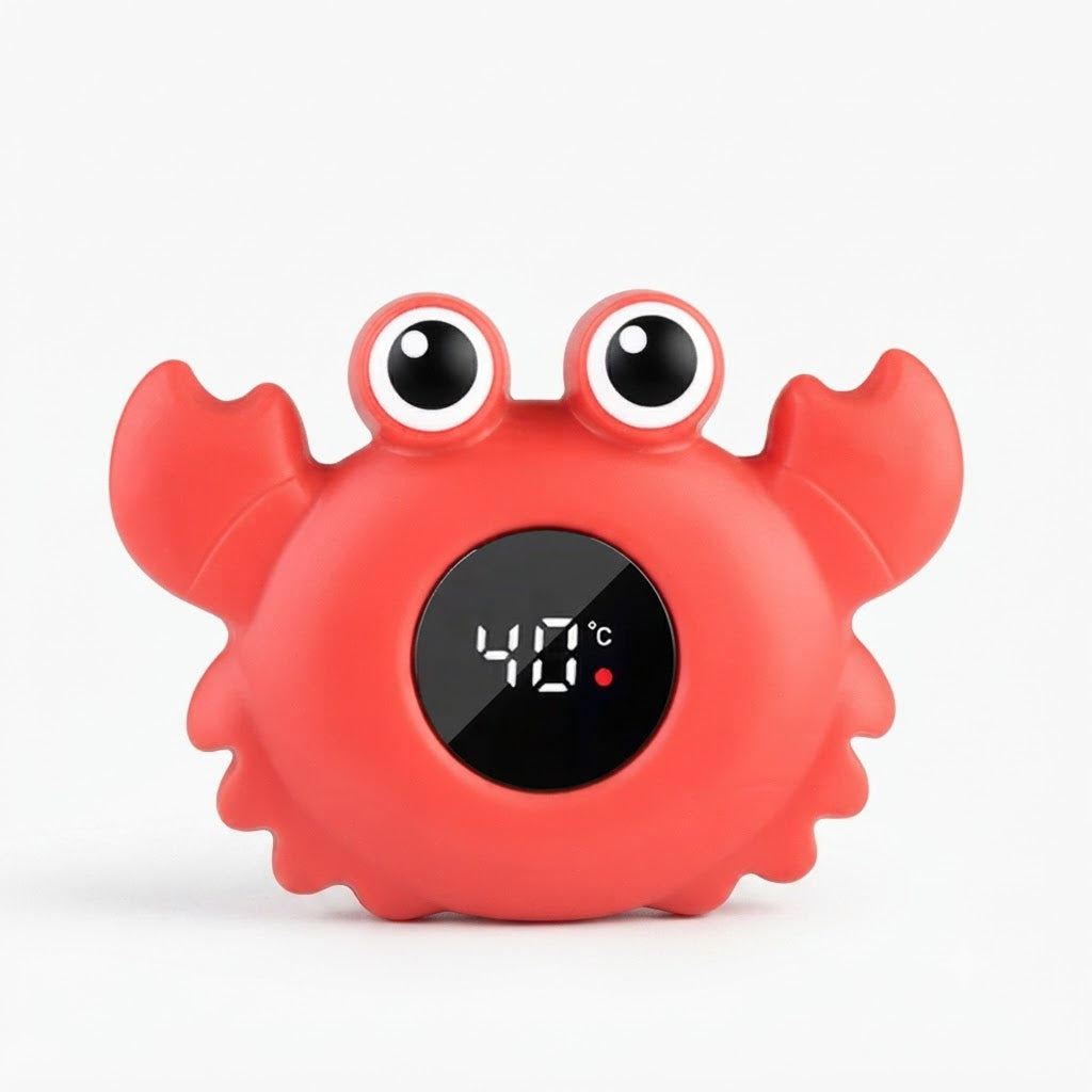 Thermomètre de bain bébé digital (Petit Crabe – Rouge Corail) studio