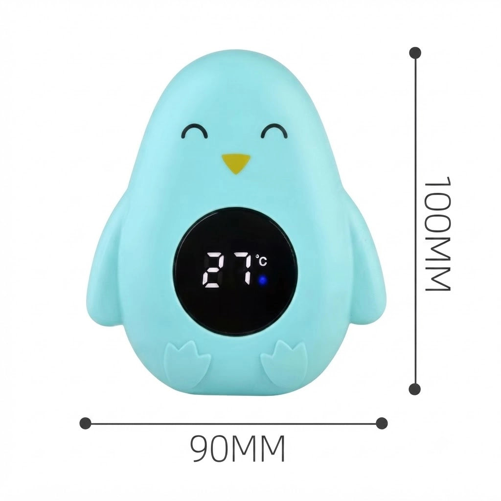 Thermomètre de bain bébé digital (Pingouin – Vert) dimension