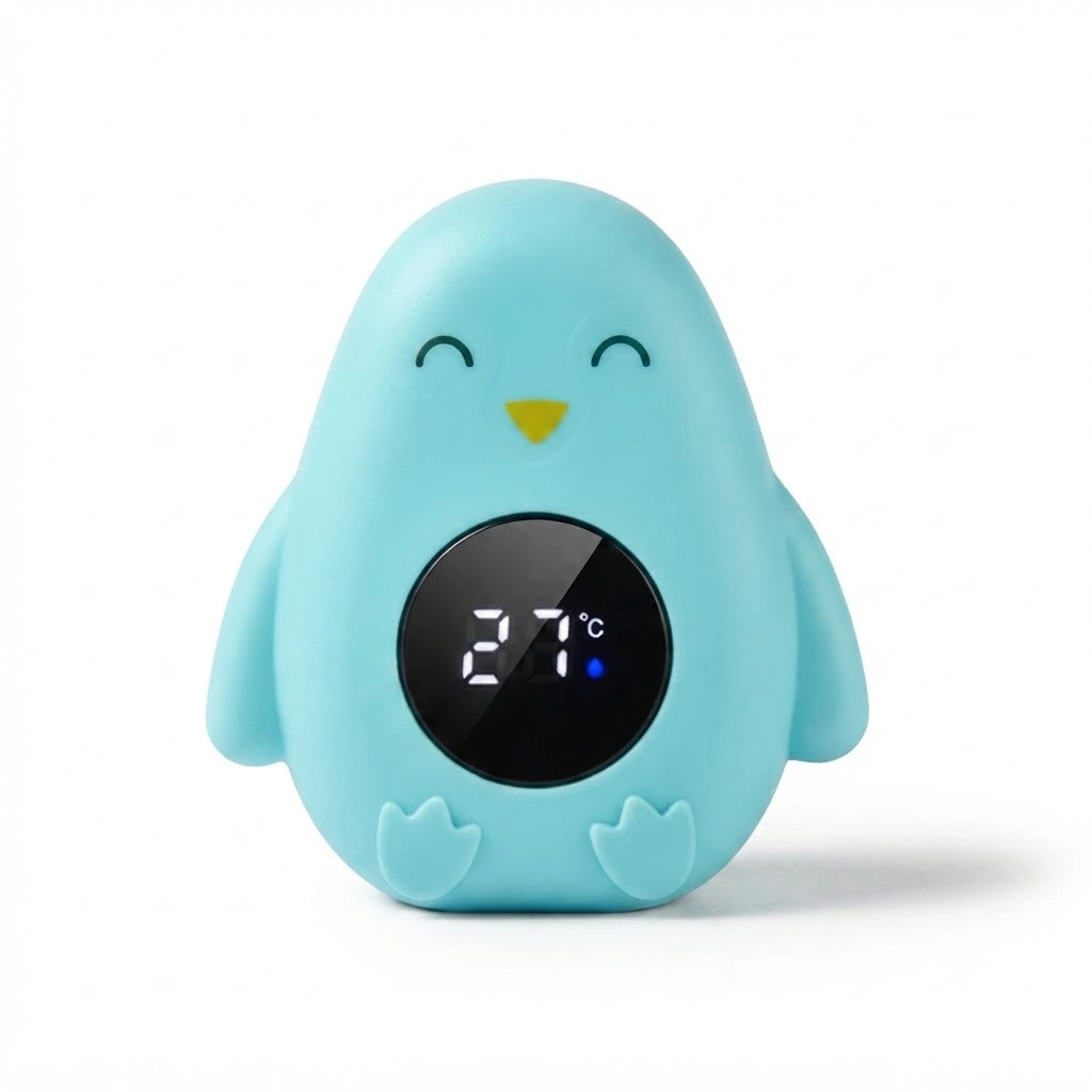 Thermomètre de bain bébé digital (Pingouin – Vert) studio