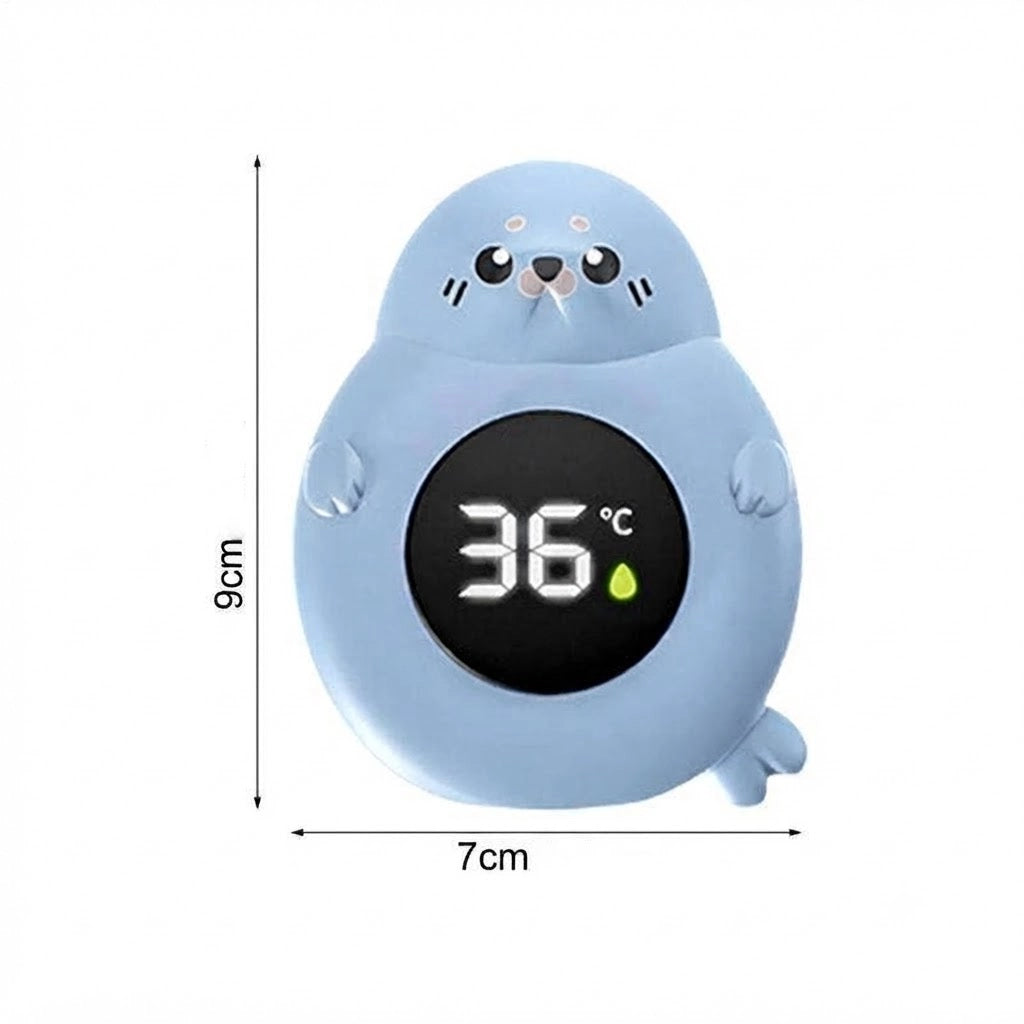 Thermomètre de bain bébé digital flottant (Bébé Phoque Bleu) dimension
