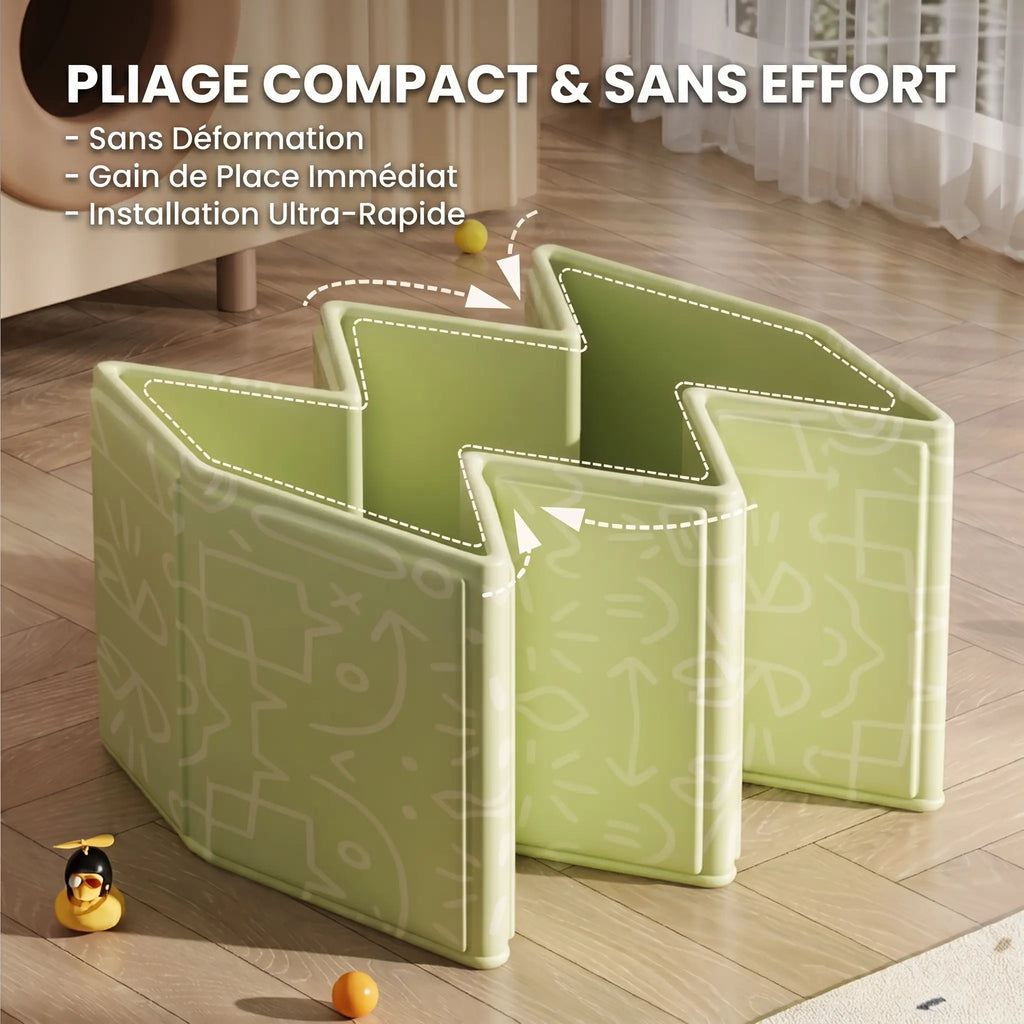Grande Baignoire Bébé Pliable Isolation Thermique Anti-Basculement - MOVA Vert